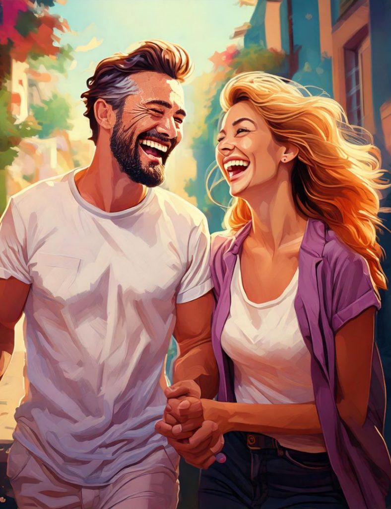 Laughter enters my soul